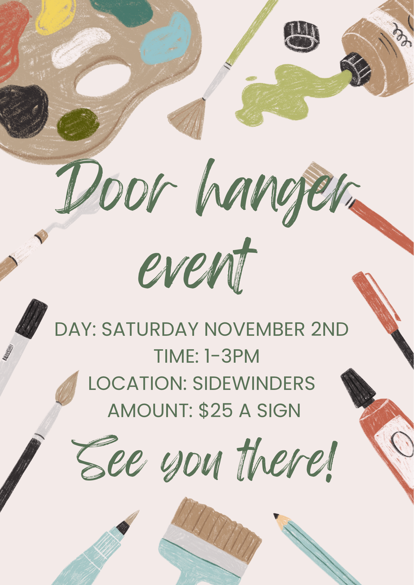 Door Hanger event